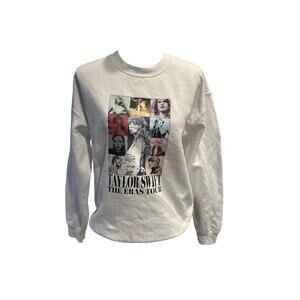 Taylor Swift White Sweatshirt. Size Medium